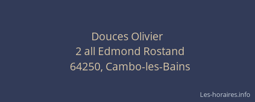 Douces Olivier