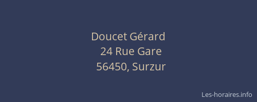 Doucet G&eacute;rard