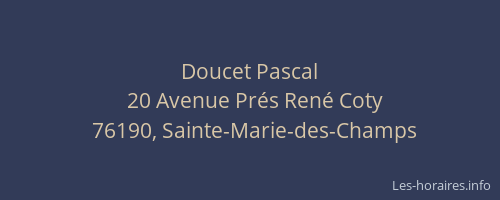 Doucet Pascal