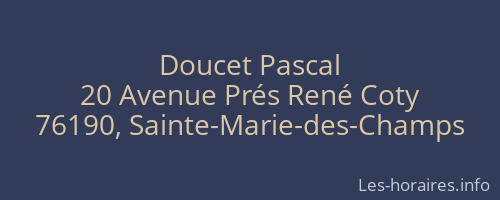 Doucet Pascal