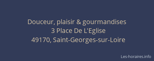 Douceur, plaisir & gourmandises