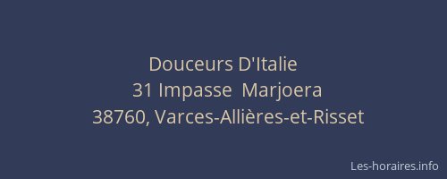 Douceurs D'Italie