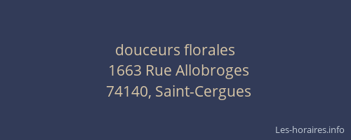 douceurs florales