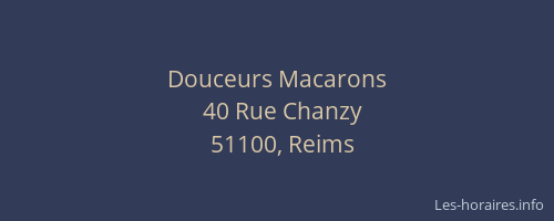 Douceurs Macarons