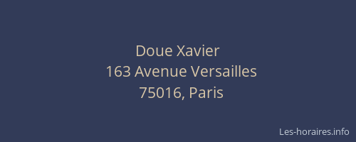 Doue Xavier