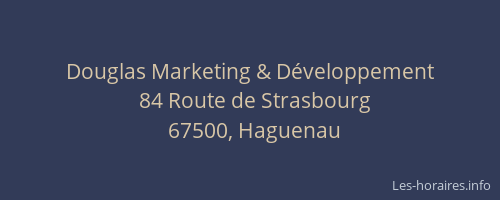 Douglas Marketing & Développement
