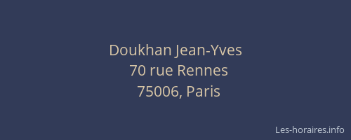 Doukhan Jean-Yves
