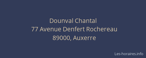 Dounval Chantal