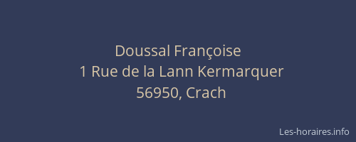 Doussal Françoise