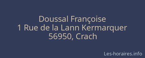 Doussal Françoise