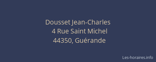 Dousset Jean-Charles