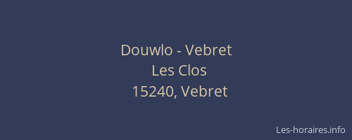 Douwlo - Vebret