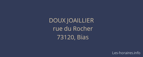 DOUX JOAILLIER