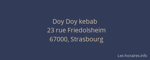 Doy Doy kebab