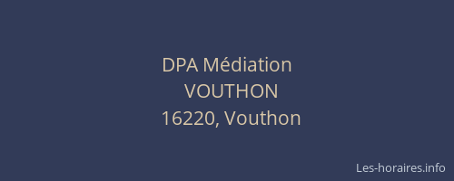 DPA Médiation