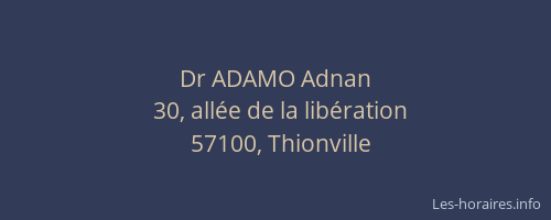 Dr ADAMO Adnan