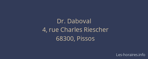 Dr. Daboval