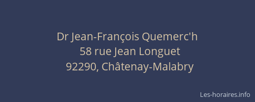 Dr Jean-François Quemerc'h