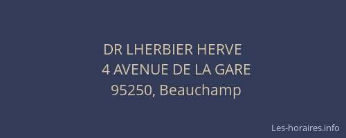 DR LHERBIER HERVE