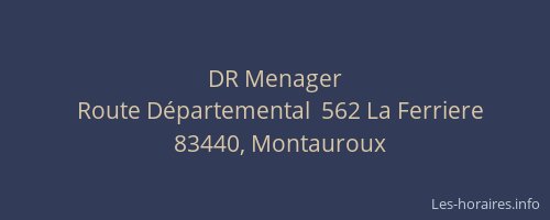 DR Menager
