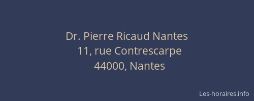 Dr. Pierre Ricaud Nantes