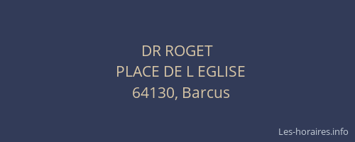 DR ROGET