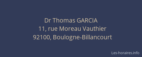 Dr Thomas GARCIA