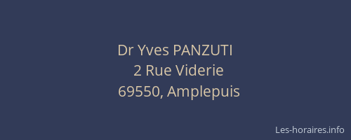 Dr Yves PANZUTI