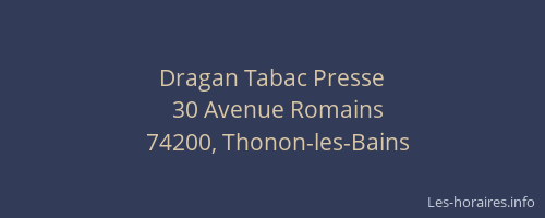 Dragan Tabac Presse