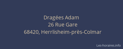 Drag&eacute;es Adam