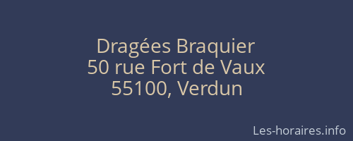 Dragées Braquier