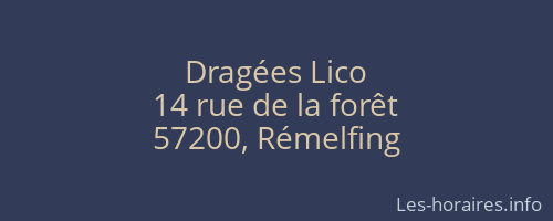 Dragées Lico