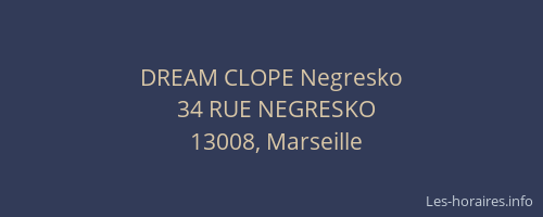 DREAM CLOPE Negresko