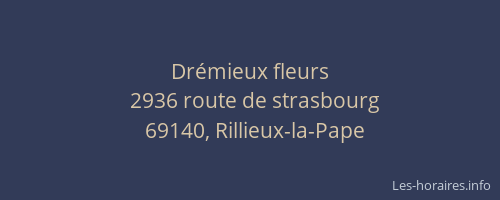 Drémieux fleurs