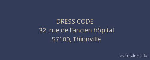 DRESS CODE