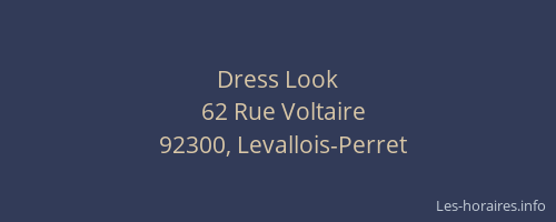 Dress Look