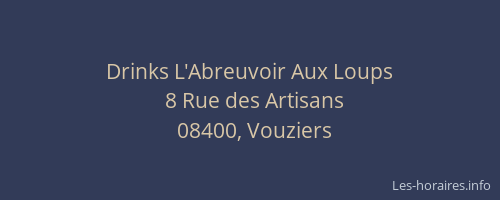 Drinks L'Abreuvoir Aux Loups