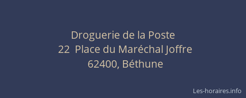 Droguerie de la Poste