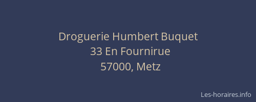 Droguerie Humbert Buquet