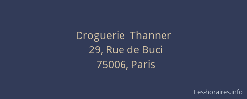 Droguerie  Thanner