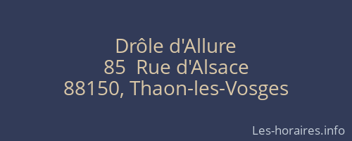 Drôle d'Allure