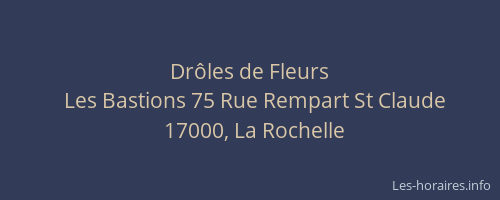 Drôles de Fleurs