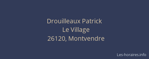 Drouilleaux Patrick