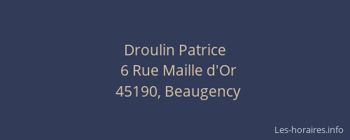 Droulin Patrice