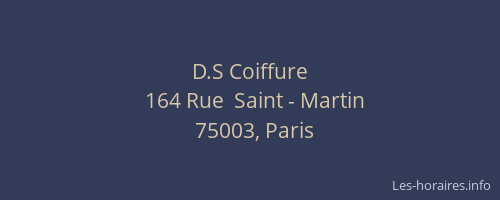 D.S Coiffure
