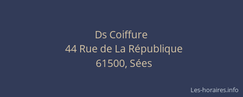 Ds Coiffure