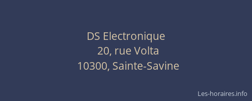 DS Electronique
