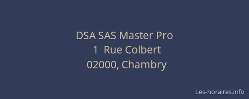 DSA SAS Master Pro