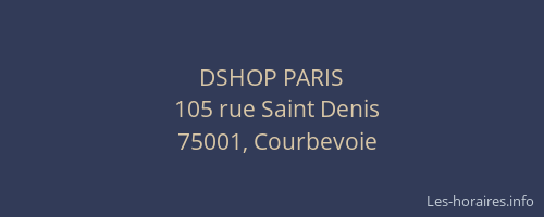 DSHOP PARIS