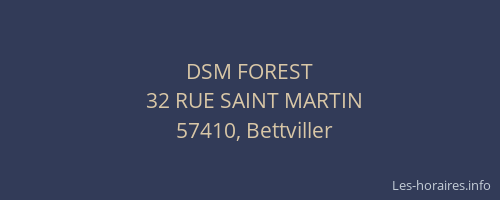 DSM FOREST